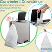 Heavy-Duty Drawstring Trash Bags – Plastic – White – 180-Piece for 8-Gallon Kitchen Waste