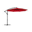 Hanging Patio Umbrella – Fabric – Grey – Crank Mechanism with UPF 50+ Sun Protection