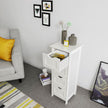 Storage Cabinet – Engineered Wood – Grey – Freestanding with 4 Drawers