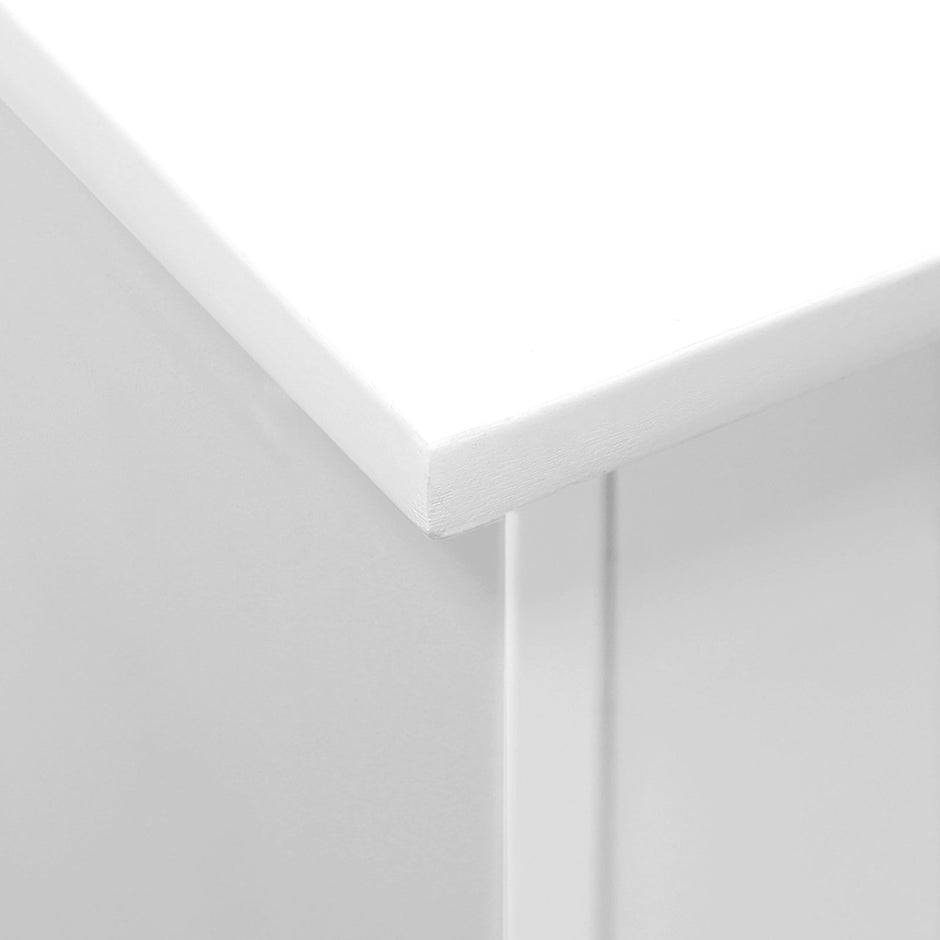 Storage Cabinet – Engineered Wood – Grey – Freestanding with 4 Drawers