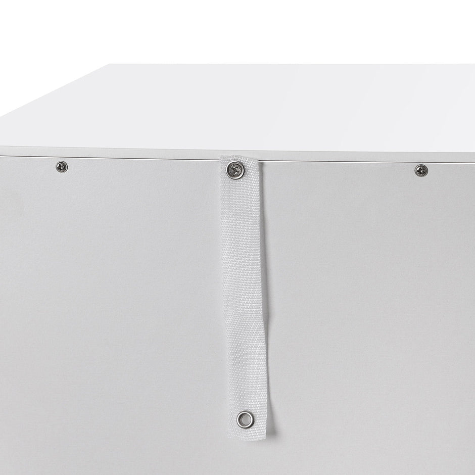 Storage Cabinet – Engineered Wood – Grey – Freestanding with 4 Drawers