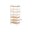 Bathroom Shelf – Bamboo – Natural White – 4 Shelves, Ideal for Multiple Spaces