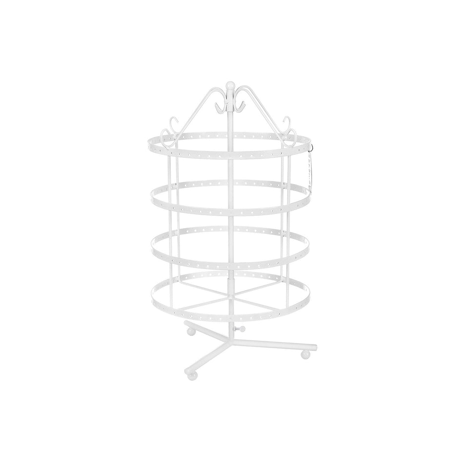 4 Tier Jewellery Stand – Metal – White – Elegant Design