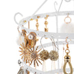 4 Tier Jewellery Stand – Metal – White – Elegant Design