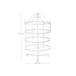 4 Tier Jewellery Stand – Metal – White – Elegant Design