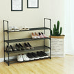 4 Tier Shoe Rack – Metal – Grey – Capacity for 20 Pairs of Shoes