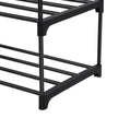 4 Tier Shoe Rack – Metal – Grey – Capacity for 20 Pairs of Shoes