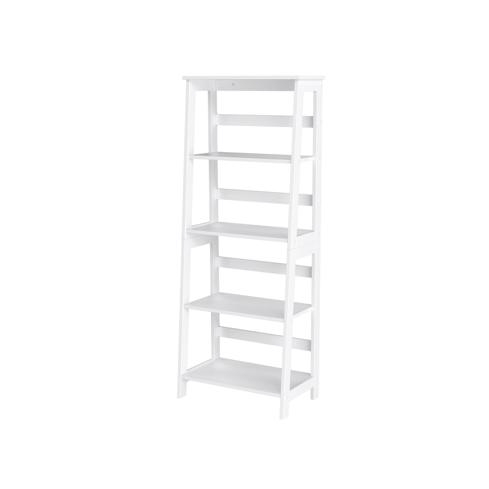 4-Tier Bookcase – Wood – White – Multifunctional Storage Shelf