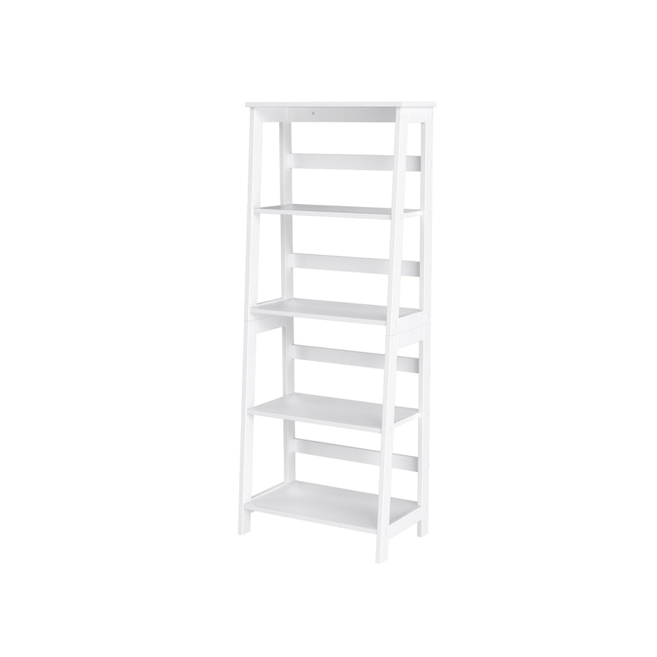 4-Tier Bookcase – Wood – White – Multifunctional Storage Shelf