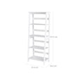 4-Tier Bookcase – Wood – White – Multifunctional Storage Shelf