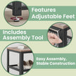 Shoe Bench – Steel – Rustic Brown and Black – 2 Shelves for Entryway Organization