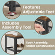 Shoe Bench – Steel – Rustic Brown and Black – 2 Shelves for Entryway Organization