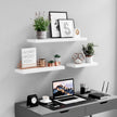 Floating Shelf – MDF – Rustic Brown – 40 cm Wall Mounted Display Storage