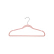 Velvet Hangers – Durable Velvet – Black – 42 cm Long, Thin Design with 360° Swivel Hooks