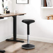 Ergonomic Wobble Stool – Metal – Black – 360° Swivel, Adjustable Height 60-85 cm, No Assembly Required