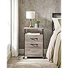Mobile Office File Cabinet – Steel – Rustic Brown and Black – Rolling with Open Compartment