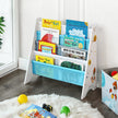 Kids Bookcase – Wood – White – Space-Saving Design with Anti-Tip Kit