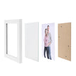 Picture Frame Set – Glass – White – Includes 5 Frames for 4