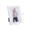 Picture Frame Set – Glass – White – Includes 5 Frames for 4