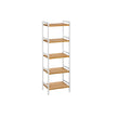 Bathroom Shelf – Bamboo – Natural White – 5-Tier Design