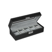 Watch Display Box – Glass – Black – Lockable with 5 Slots