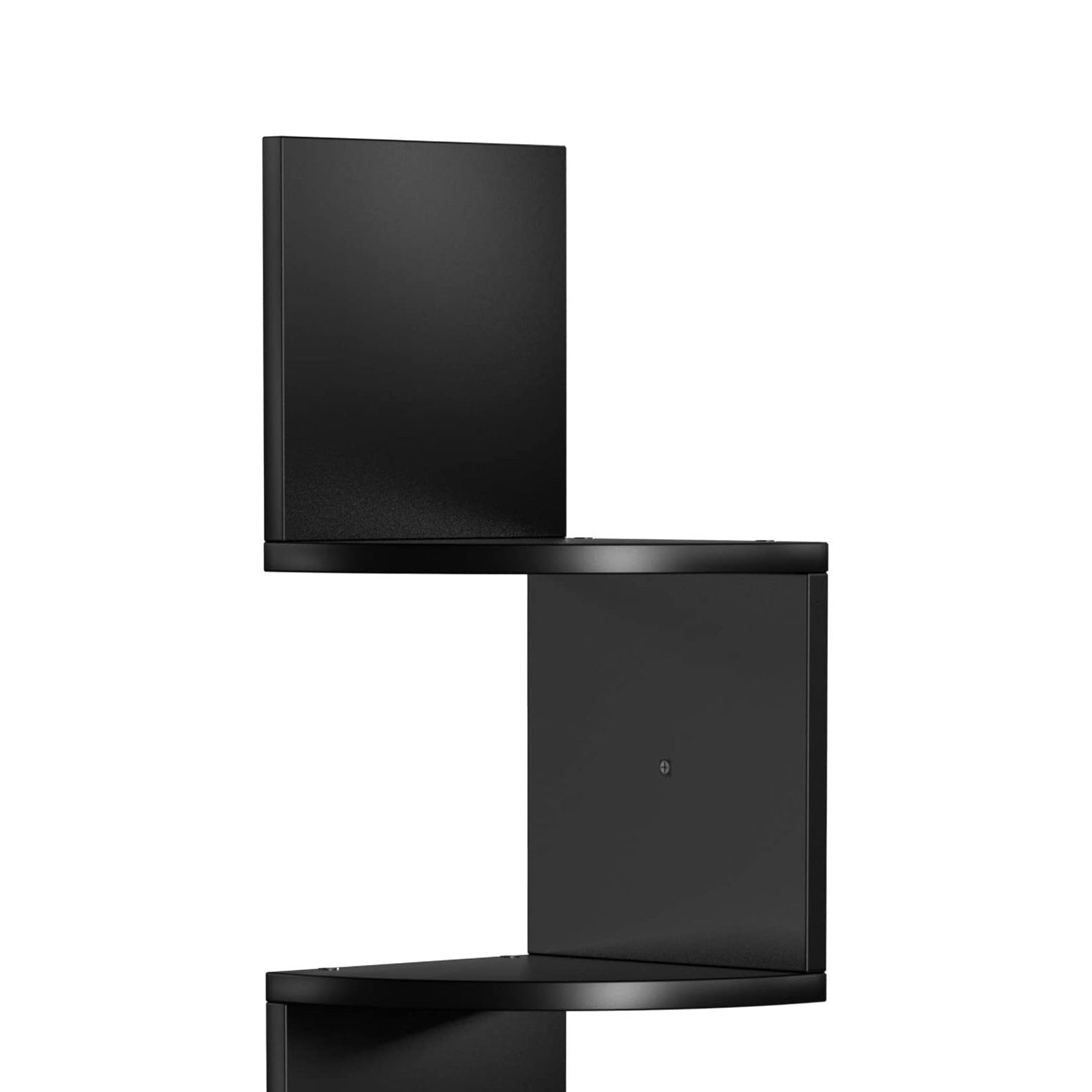 5-Tier Floating Wall Shelf – Wood – White – Zigzag Design