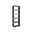 5 Tier Bookcase – Metal – Black – Open Shelves for Home and Studio Use