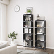 5 Tier Bookcase – Metal – Black – Open Shelves for Home and Studio Use