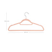Velvet Hangers – Ultra Thin – Black – 50 Pack with Non-Slip Design and 360 Degree Swivel Hook
