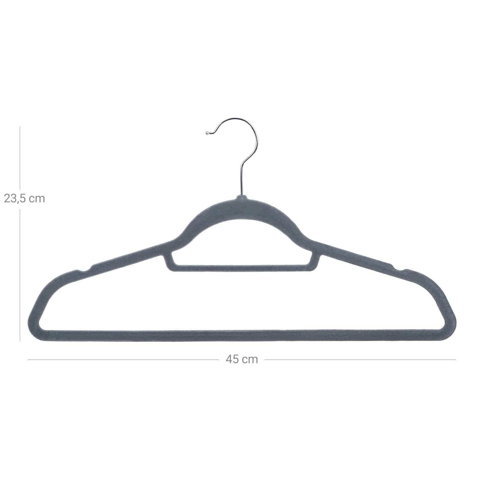 Velvet Hangers – Ultra Thin – Black – 50 Pack with Non-Slip Design and 360 Degree Swivel Hook