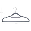 Velvet Hangers – Ultra Thin – Black – 50 Pack with Non-Slip Design and 360 Degree Swivel Hook