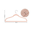 Velvet Hanger Set – Velvet – Pink – 50 Thin and Durable Hangers with 360° Swivel Hooks