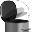 Trash Can – Steel – Grey – 5L Capacity with Inner Bucket and Soft Closure
