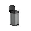 Trash Can – Steel – Grey – 5L Capacity with Inner Bucket and Soft Closure