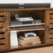 TV Cabinet – Engineered Wood – Rustic Brown – Adjustable Shelves with Cable Management