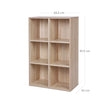 3-Tier Storage Shelf – Wood – White – 6 Compartments