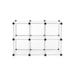 6-Cube Storage Organizer – Plastic – White – Interlocking Design