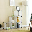 6-Cube Storage Organizer – Plastic – White – Interlocking Design
