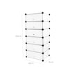 6-Cube Storage Organizer – Plastic – White – Interlocking Design