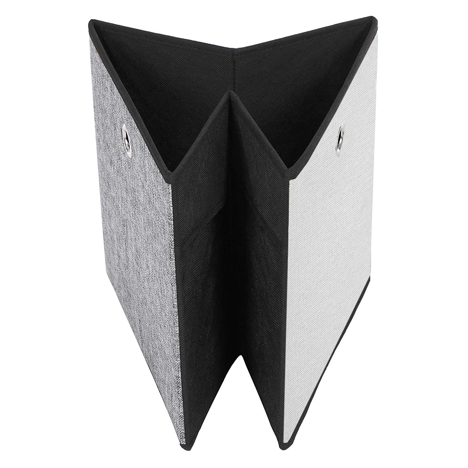 Foldable Storage Boxes – Fabric – White, Grey, and Black – Multi-Functional Toy Organizer, Set of 6, 30 x 30 x 30 cm
