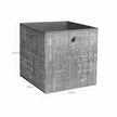 Set of 6 Fabric Foldable Storage Organizer Cubes – Grey – 30 x 30 x 30 cm – With Fingerhole