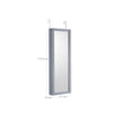Jewelry Armoire – Wood – Grey – Lockable Wall-Mounted with Mirror and 6 LEDs