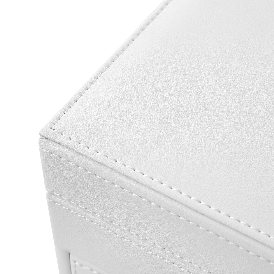 Jewellery Box – Wood – White – 6 Layers with 5 Drawers