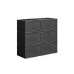 Shoe Box – Plastic – Clear – Stackable and Easy to Assemble (Set of 6)