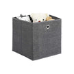 Storage Boxes Set – Fabric – Grey – Foldable Organiser Bins for Toys and Clothes