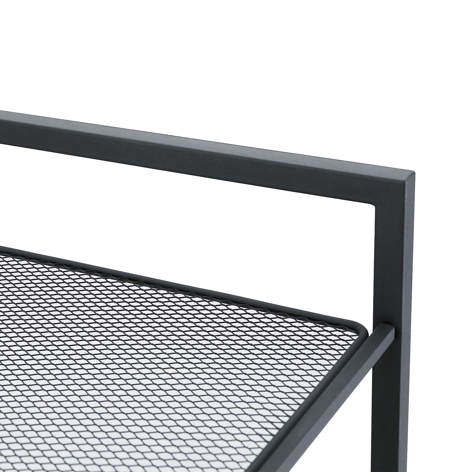 6 Tier Shoe Rack – Metal – Smoky Grey – Stackable Storage for 18-24 Pairs of Shoes