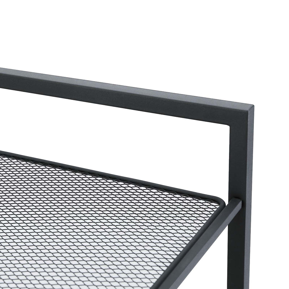 6 Tier Shoe Rack – Metal – Smoky Grey – Stackable Storage for 18-24 Pairs of Shoes