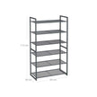 6 Tier Shoe Rack – Metal – Smoky Grey – Stackable Storage for 18-24 Pairs of Shoes