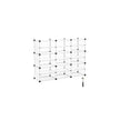 Cube Organizer – Plastic – White – 6 Tiers with Dividers