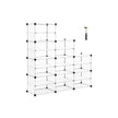 Cube Organizer – Plastic – White – 6 Tiers with Dividers